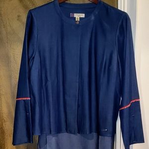 Ted Baker Color by Numbers Denim high-low top